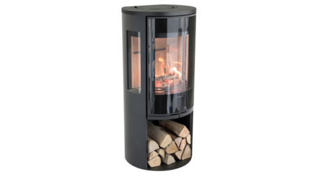 Contura 556 Style Kaminofen mit Glasfront – Schwarz